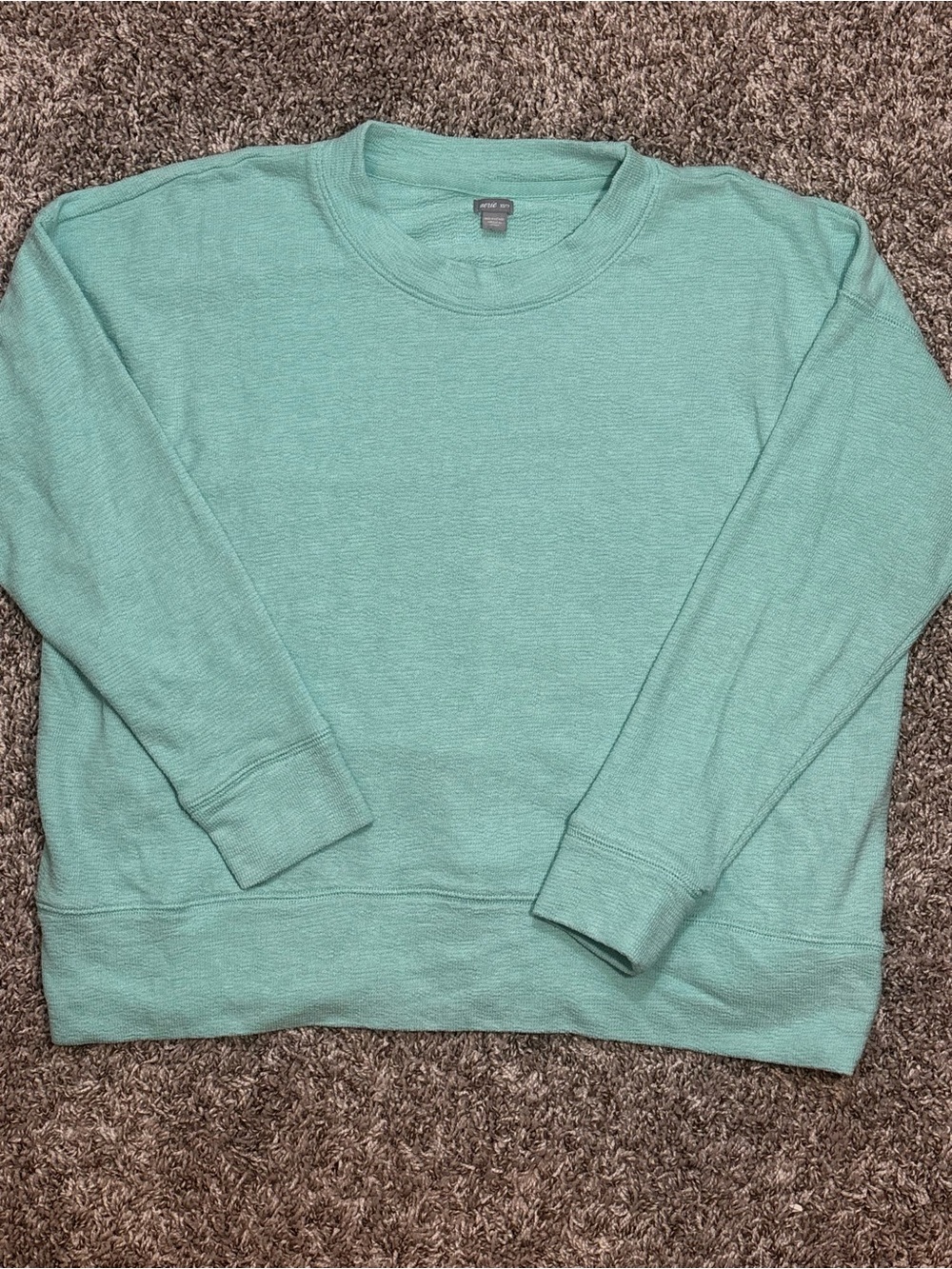 aerie Crewneck Sweater in Seafoam Mint